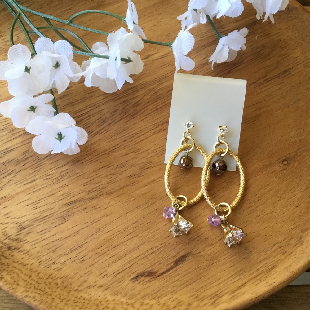 Gold hoop earrings